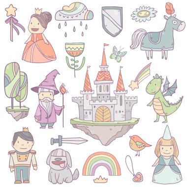 fantezi çizgi film seti