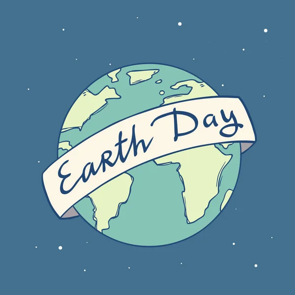 Cartoon Earth planet — Stock Vector
