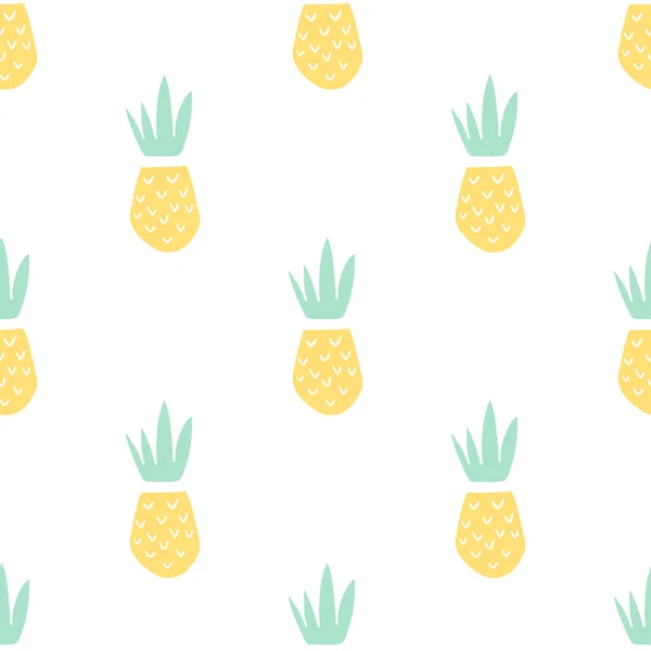 Beautiful pattern of pineapples — Stock Vector