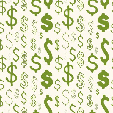 Amerikan Doları seamless modeli. 