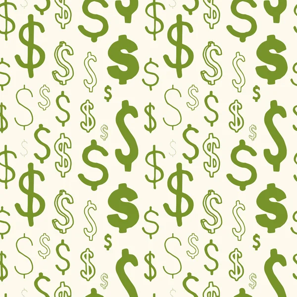 Dollar américain motif sans couture . — Image vectorielle