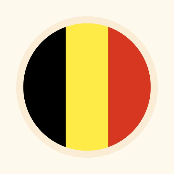 Vector Bandera ilustrada de Bélgica — Vector de stock