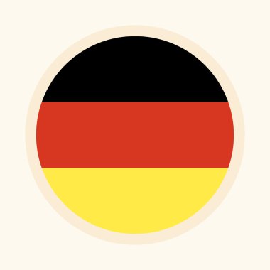 Alman vektör resimli bayrak. 