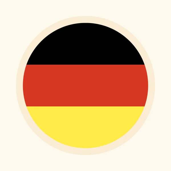 Vector alemán bandera ilustrada . — Archivo Imágenes Vectoriales
