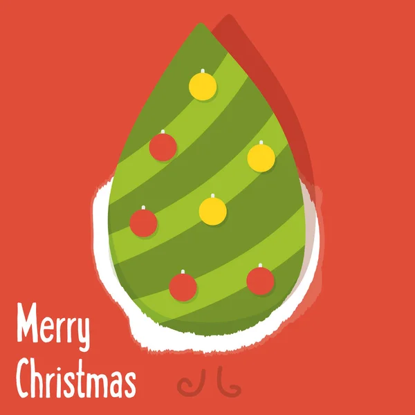 Karácsonyi üdvözlőkártya dizájn. — Stock Vector