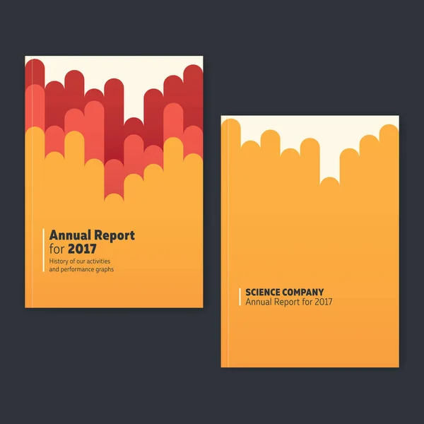 Annual report graphic template — Stock Vector