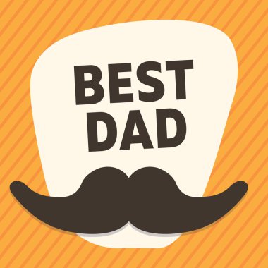 En iyi baba hiç şablon.