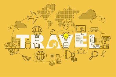 Kariyer Web sitesi banner kavramı ile ince çizgi düz çizmek