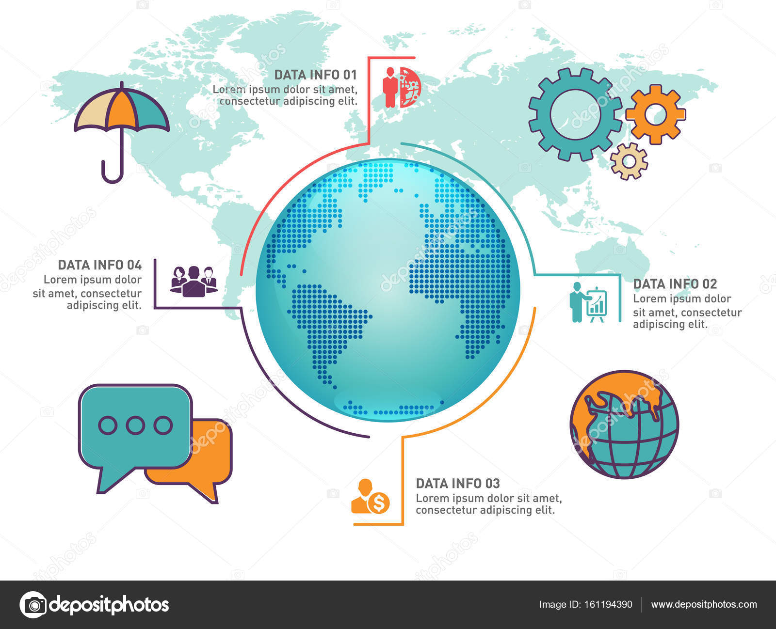 World Map Infographic Vector Design Images World Map Infographic Images