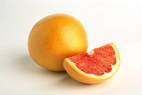 Grapefruits White Background — Stock Photo, Image