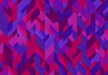 Pembe tonlardaki geometrik şekillerden soyut arkaplan