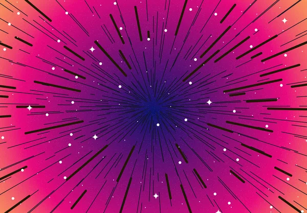 The background image of space design with stars, jump in space on pink background