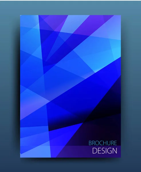 Modelo de folheto de folheto de negócios vetorial ou design de banner corporativo em tamanho A4. Teia abstrata moderna, cartaz, modelo de design de brochura . —  Vetores de Stock