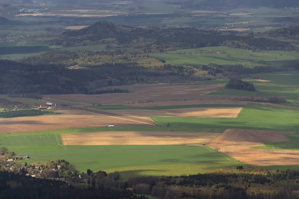 Panoramautsikt från Jested berg nära Liberec i Tjeckien — Stockfoto