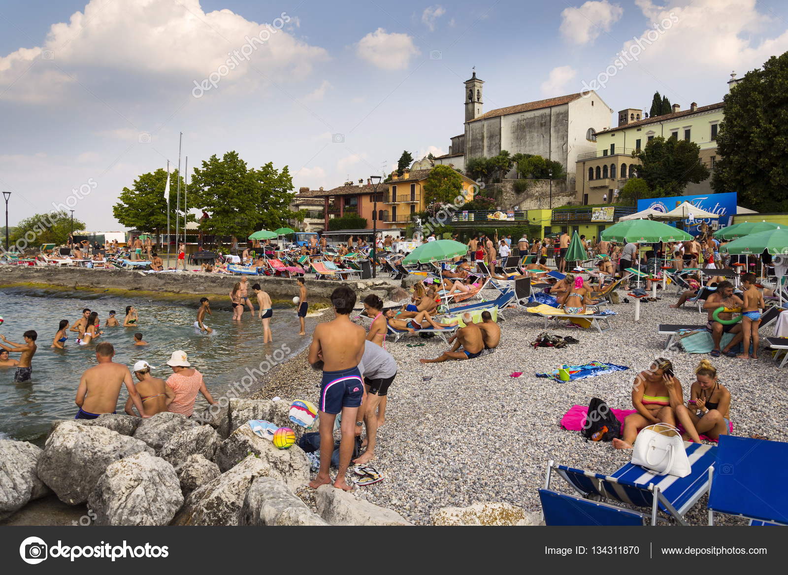 Desenzano Del Garda Italia 30 Luglio Persone Prendere Il