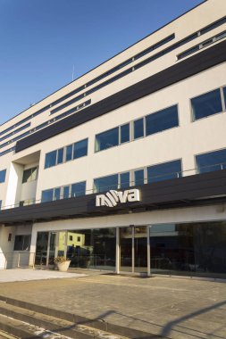 Nova televizyon Cme şirket logosu üzerinde 18 Ocak 2017 Prag, Çek Cumhuriyeti'nde bina Genel Müdürlük. 