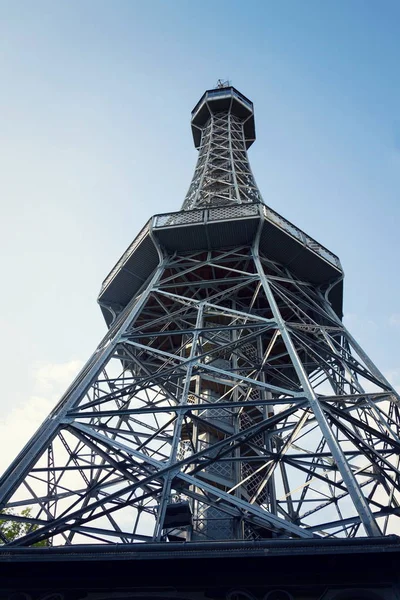 Construction of Petrin lookout tower in Prague, Czech Republic — Stock Photo, Image