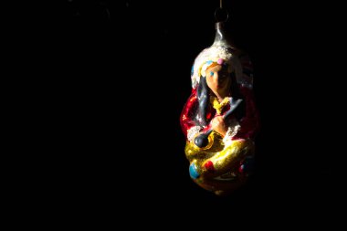 Hint oturan eski vintage retro komik Noel ağacı cam dekorasyon