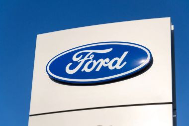 Ford motor şirketi logosuna Bayilik bina 