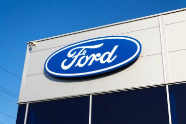 Ford motor şirketi logosuna Bayilik bina 