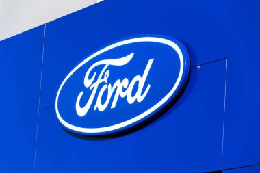 Ford motor şirketi logosuna Bayilik bina 