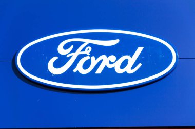 Ford motor şirketi logosuna Bayilik bina 