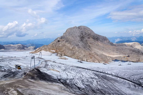 高冒险的山路小 Gjaidstein 奥地利正前方冰川附近 — 图库照片