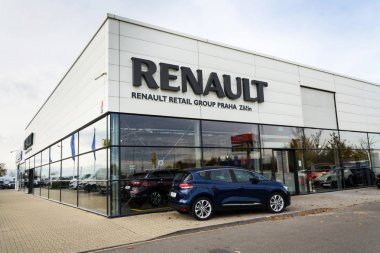 Renault şirket logosu Bayilik bina 