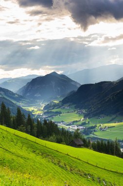 Eski maden kasabası Schladming Styria, A ile güzel vadi