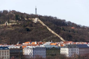 Açlık duvar Gardens çevresinde Petrin Kulesi, Prag, Çek Cumhuriyeti