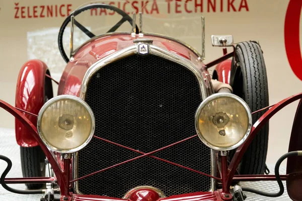 Wikow 7 / 28 Sport racing car from 1929 stands in National technical museum — стоковое фото