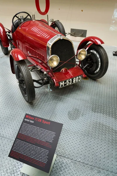 Wikow 7 / 28 Deporte de coches de carreras de 1929 se encuentra en el Museo Técnico Nacional —  Fotos de Stock