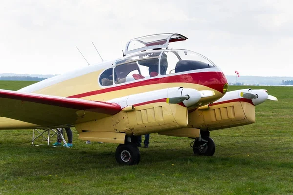 Plasy Tjeckien April Aero Version Aero 145 Twin Pistong Motorer — Stockfoto