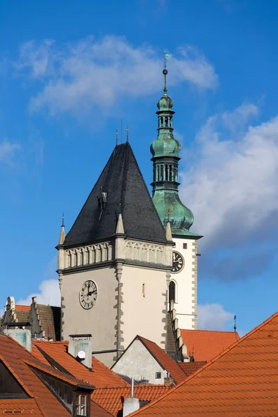 Tabor Town Hall Tower Front Church Transfiguration Jesus Sunny Day — Stock Photo, Image