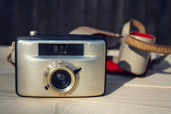 Penti Vieja Cámara Dorada Vintage Del Fabricante Cámaras Alemania Oriental — Foto de Stock