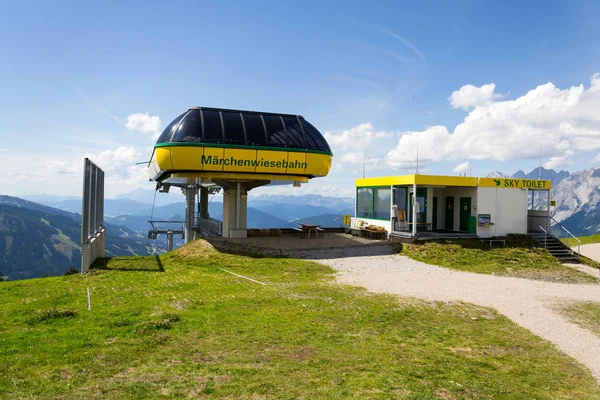 Cable Car Mountain Station Planai Bike Ski Areal Schladming Austria — Stock Photo, Image