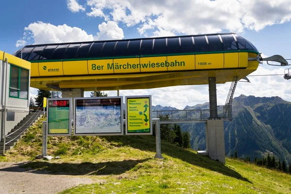 Schladming Austria August Cable Car Mountain Station Planai Bike Ski — Stock Photo, Image