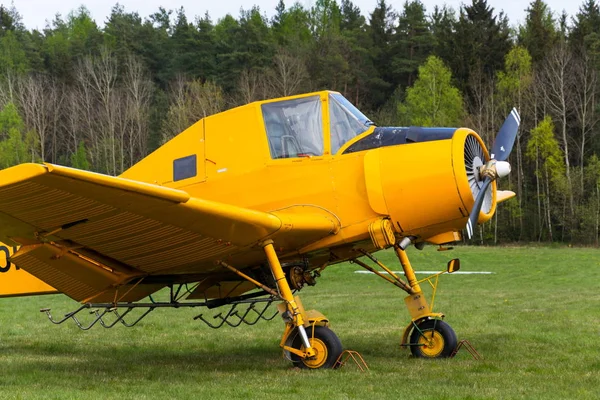 Plasy Czech Republic Апреля Zlin Cmelak Czech Agricultural Airplane Used — стоковое фото