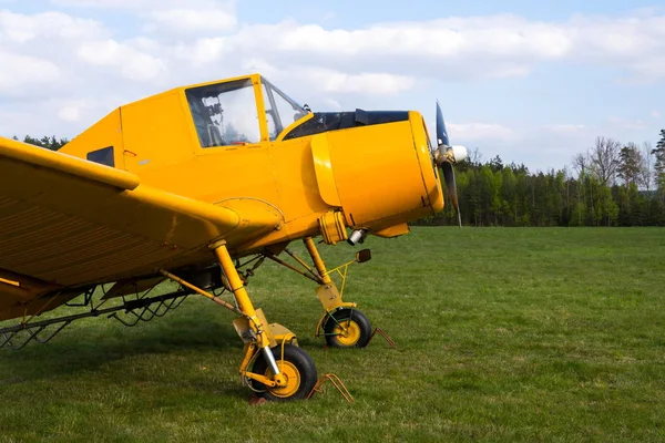 Plasy Czech Republic Апреля Zlin Cmelak Czech Agricultural Airplane Used — стоковое фото