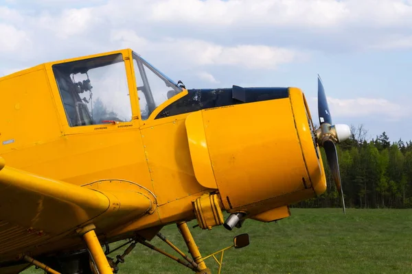 Plasy Czech Republic Апреля Zlin Cmelak Czech Agricultural Airplane Used — стоковое фото