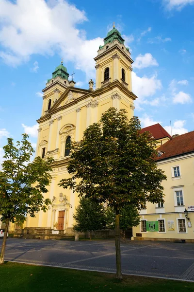 Barokowy Kościół Wniebowzięcia Najświętszej Maryi Panny Valtice Moraw Czech Republic — Zdjęcie stockowe
