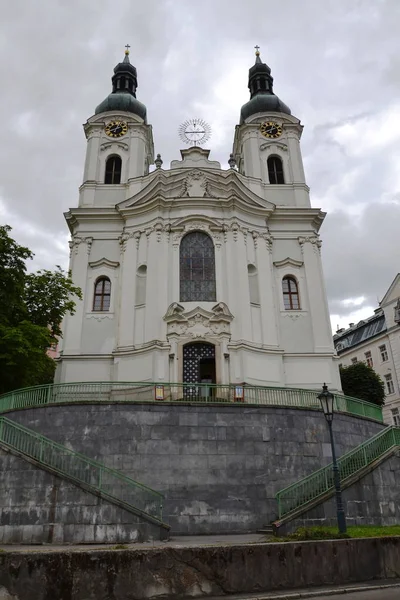 Kostel Máří Magdalény Lázeňské Město Karlovy Vary Česká Republika Národní — Stock fotografie