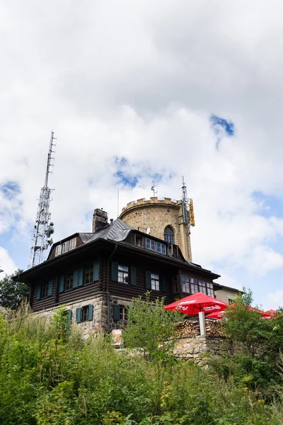 Kajov República Checa Agosto Gente Torre Observación Piedra Checa Más — Foto de Stock