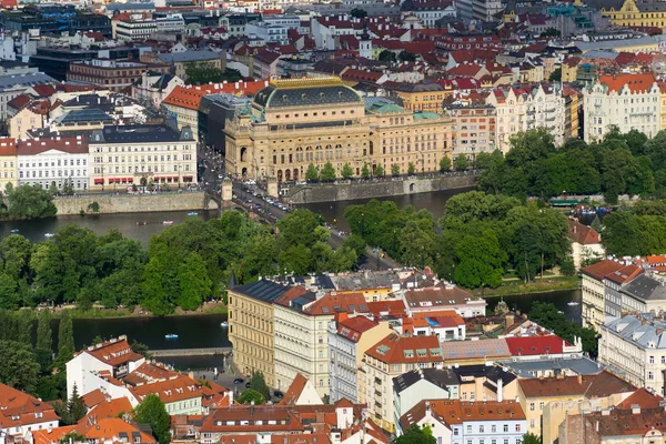 Národní Divadlo Most Legií Střelecký Ostrov Praha Česká Republika — Stock fotografie