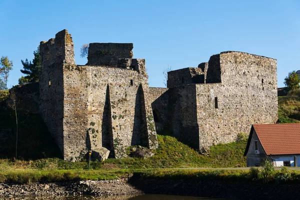 Borotin Castle Ruínas Dia Ensolarado Outono Região Boêmia Sul República — Fotografia de Stock