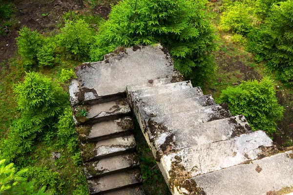 Betong Trappor Övergivna Tin Mine Rolava Och Fångläger Sauersack Nära — Stockfoto