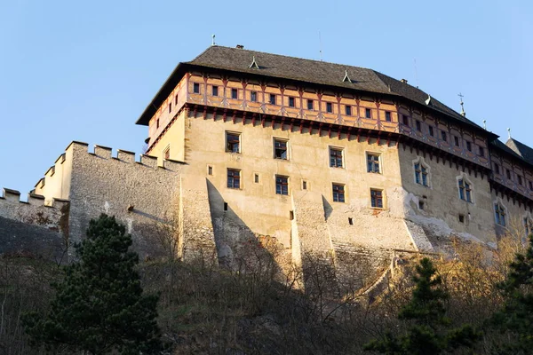 Castelo Gótico Karlstejn Fundado Por Carlos Sacro Imperador Romano Germânico — Fotografia de Stock