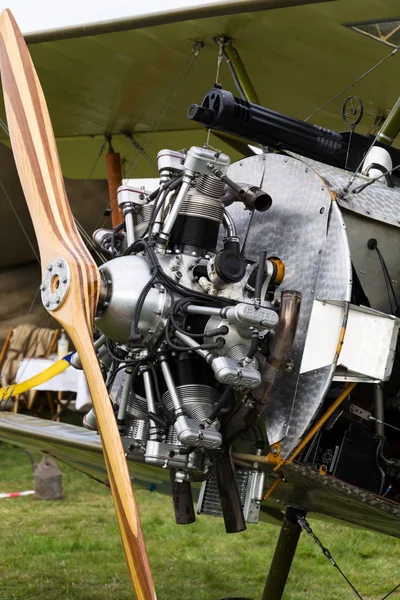 Plasy Tsjechië April 2017 Britse Dubbeldekker Vliegtuigen Uit Eerste Wereldoorlog — Stockfoto