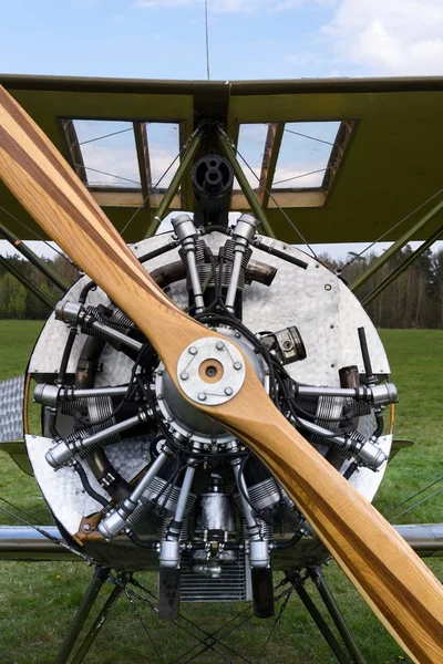 Plasy Tsjechië April 2017 Britse Dubbeldekker Vliegtuigen Uit Eerste Wereldoorlog — Stockfoto