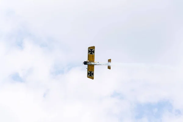 Plasy République Tchèque Avril 2017 Les Chasseurs Fokker Iii Eindecker — Photo